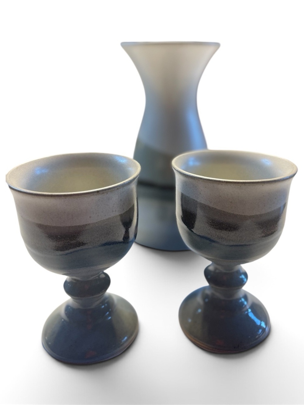 Vintage | Made in Japan | Handcrafted Ceramic Carafe & Goblets Set